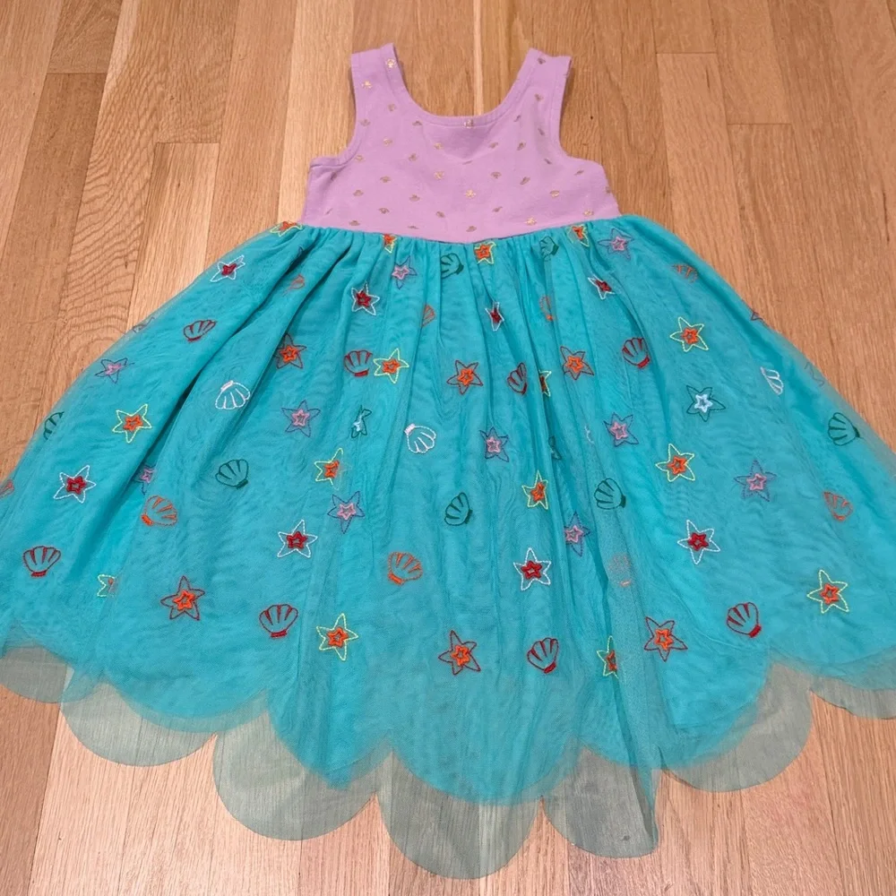 Disney Collection By Hanna Anderson Ariel Princess Dress size 5 - Picture 5 of 7